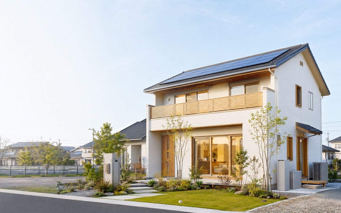 超親水コーティングできれいに保たれた戸建て住宅のイメージ